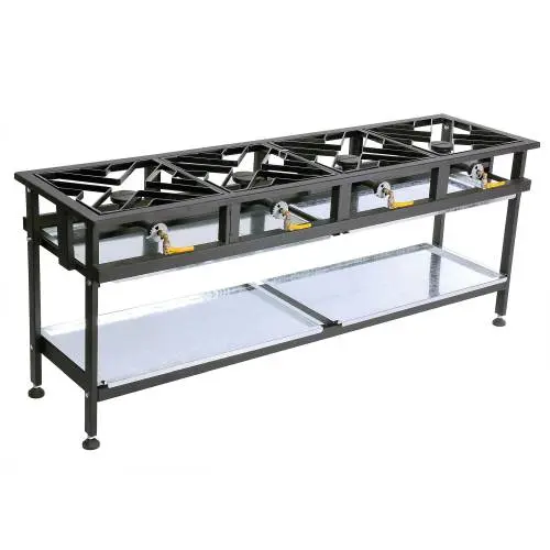 BOILING TABLE GAS - COMMERCIAL - 4 BURNER STRAIGHT