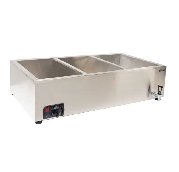 BAIN MARIE TABLE TOP - 3 DIVISION