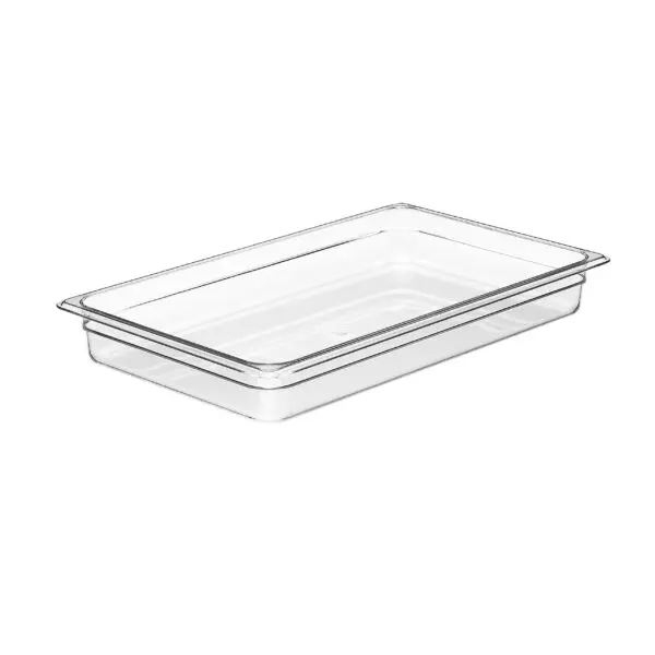 GN FOODPAN 1/1 POLYCARBONATE CLEAR 65MM D