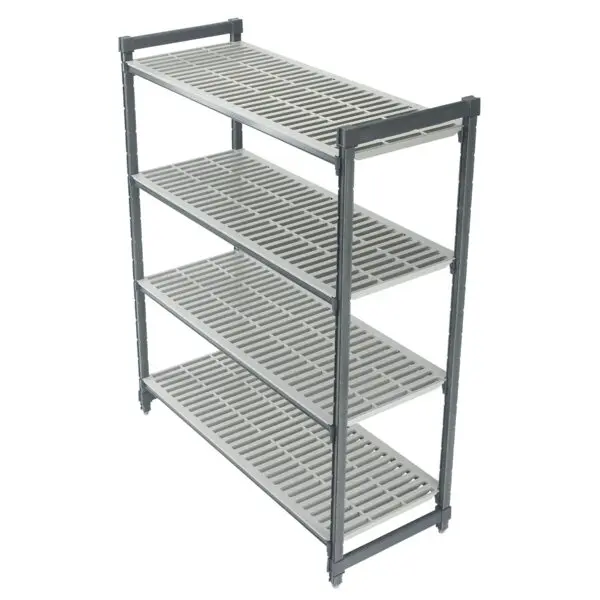 BASICS 4 TIER VENTED SHELF 610MM W X 915MM L X 1830MM H