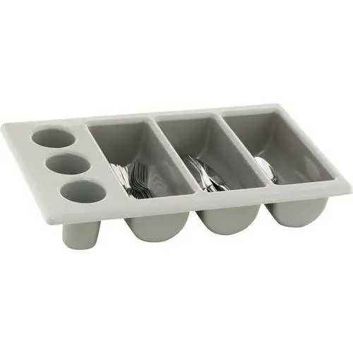 CUTLERY TRAY GREY 3 DIVISION - 500MM X 300MM