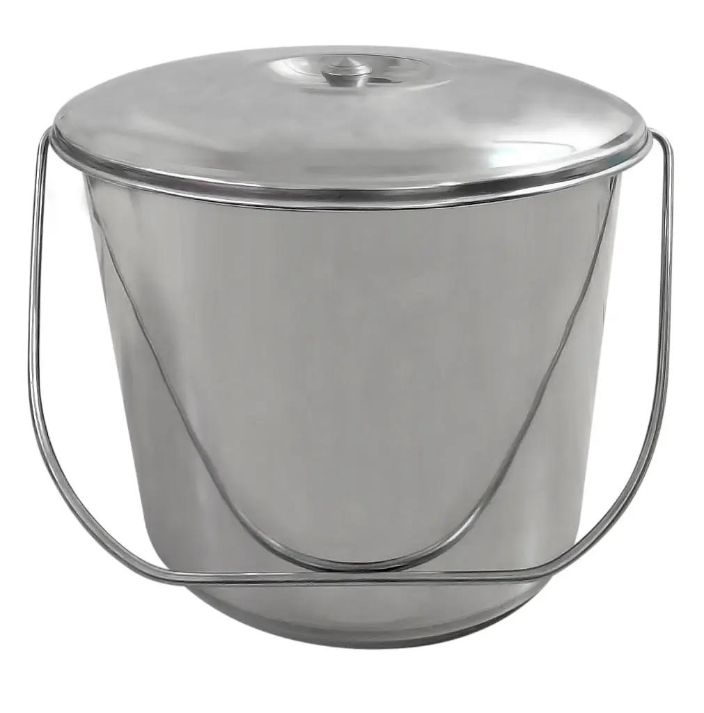 BUCKET & LID - S/STEEL 20LT