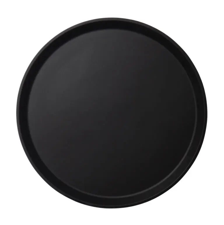 CAMTREAD NON-SLIP FIBERGLASS TRAY ROUND - 40.5CM BLACK