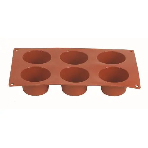 MOULD SILICON MUFFIN - 6 CUPS - 70MM X 40MM