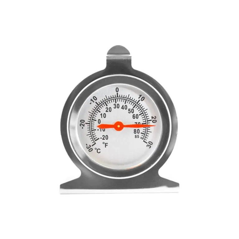 THERMOMETER FRIDGE / FREEZER -30°C TO +30°C - S/STEEL THERMOMETER