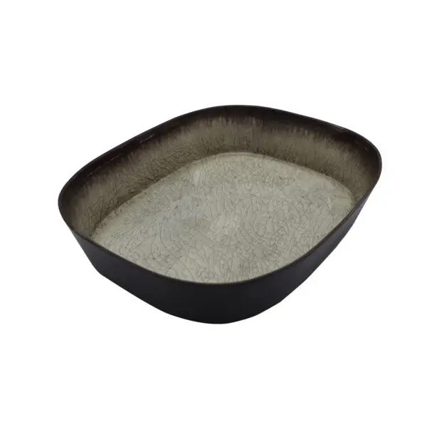 CAPSULE BOWL RECT (MED GREY) - 325 X 265 X 65MM