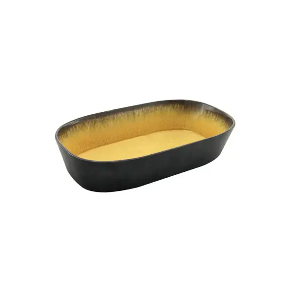 CAPSULE BOWL RECT (MED YELLOW) - 325 X 176 X 65MM