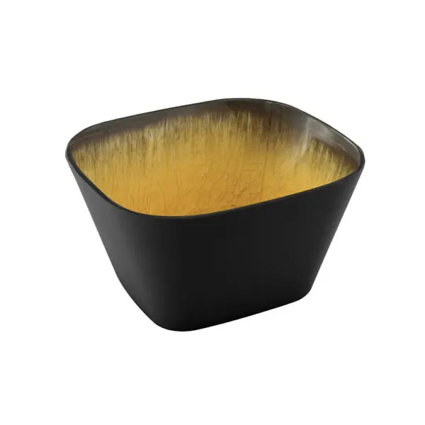 CAPSULE BOWL SQUARE (MED YELLOW) - 176MM X 162MM X 100MM