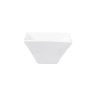 ACCENT - WHITE - SQUARE TRUMPET SHAPE BOWL - 23CM (8)
