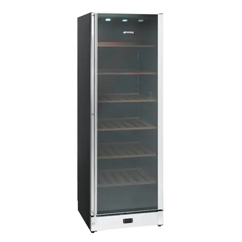 SMEG 368L STAINLESS STEEL WINE COOLER 115 BOTTLES SCV115