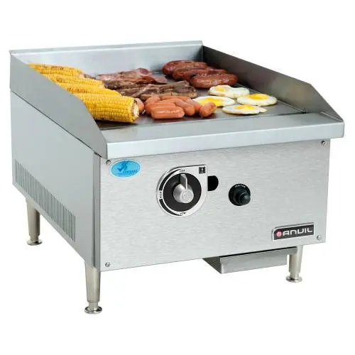 [FTG0400] FLAT TOP GRILLER ANVIL - 400MM - PREMIER RANGE - GAS