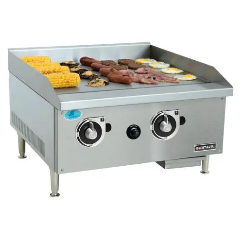 [FTG0600] FLAT TOP GRILLER ANVIL - 600MM - PREMIER RANGE - GAS