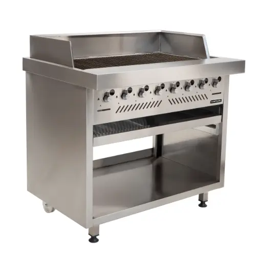 [GGA4008] GAS GRILLER ANVIL - 8 BURNER RADIANT - FREE STANDING