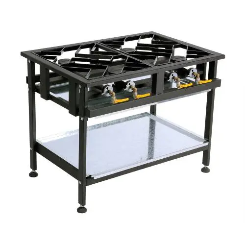 [BTG3004] BOILING TABLE GAS - COMMERCIAL - 4 BURNER STAGGERED