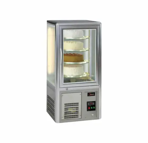 [CDF2000] CAKE DISPLAY FRIDGE - SALVADORE ROTATING SHELVES -TABLE TOP