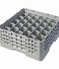 20 COMPARTMENT GLASSRACK 50CM X 50CM GREY - 14.3CM H