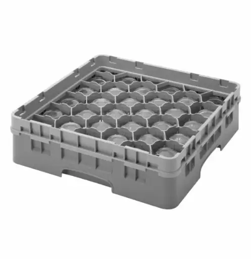 [CGG0146] 30 COMPARTMENT GLASSRACK 50CM X 50CM GREY - 14.3CM H