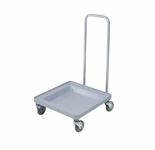 [GFC0500] GLASSRACK DOLLY WITH HANDLE 54.5CM W X 54.5CM L X 94CM H SOFT GREY