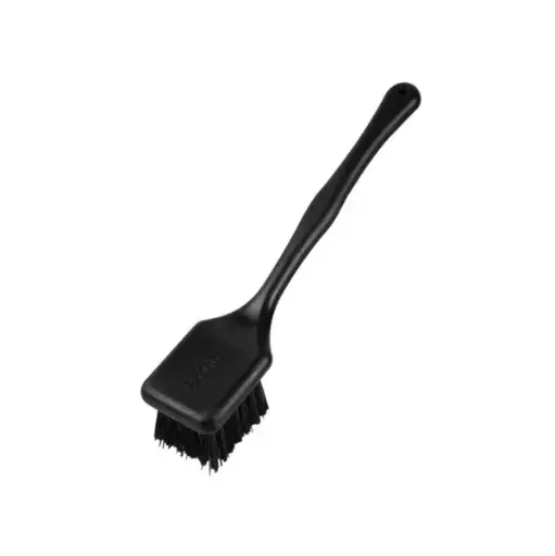 [LHS0355] LONG HANDLE SCRUB - HARD BRISTLE BLACK - 355MM