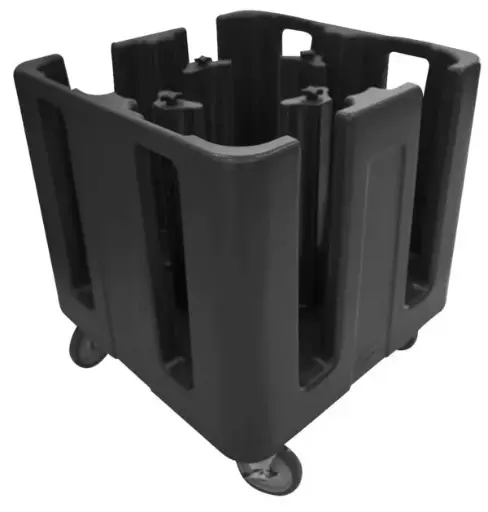 [ADC0002] ADJUSTABLE COMPACT DISH CADDY BLACK - 690MM X 690MMX 810MM H - 4 TOWER