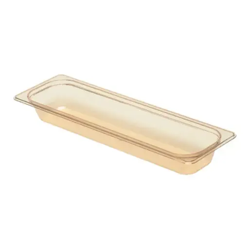 [HHF0002] HIGH HEAT 1/2 LONG FOODPAN AMBER 65MM D