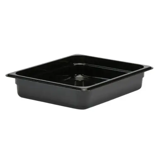 [INH5065-C] GN FOODPAN 1/2 POLYCARBONATE BLACK 65MM D