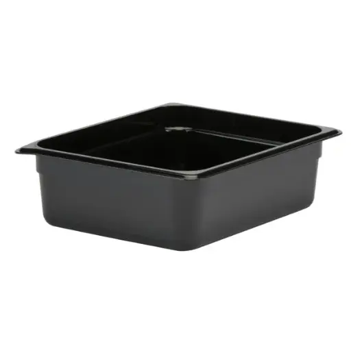 [INH5100-C] GN FOODPAN 1/2 POLYCARBONATE BLACK 100MM D