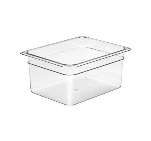 [INH4150-C] GN FOODPAN 1/2 POLYCARBONATE CLEAR 150MM D