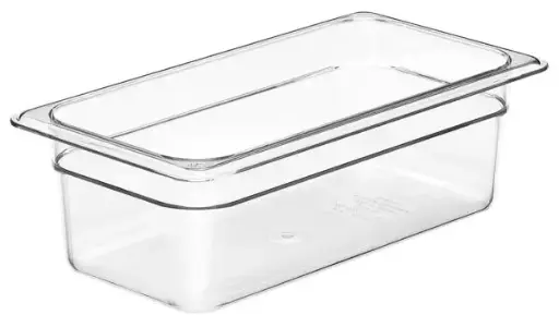 [INT5100-C] GN FOODPAN 1/3 POLYCARBONATE CLEAR 100MM D