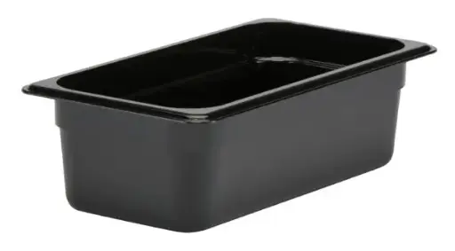 [INT5101-C] GN FOODPAN 1/3 POLYCARBONATE BLACK 100MM D