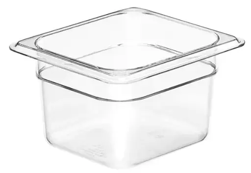[INS5100-C] GN FOODPAN 1/6 POLYCARBONATE CLEAR 100MM D