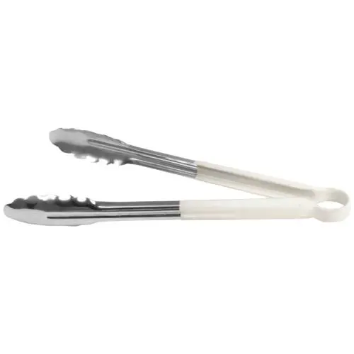 [TCU0300] COLOURED UTILITY TONGS (WHITE) - 300MM