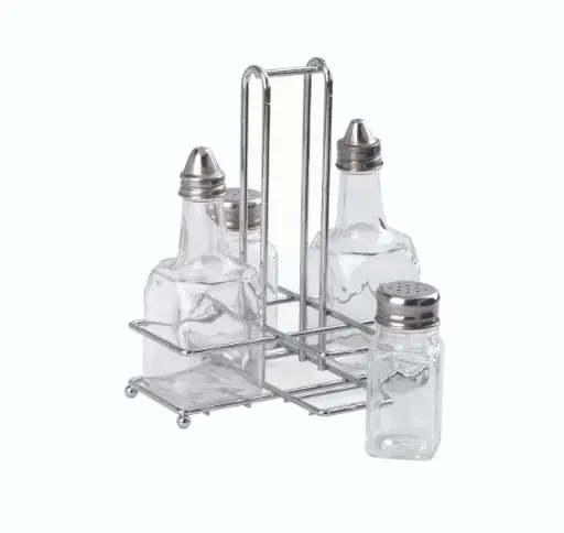 [CSS0004] CONDIMENT STAND - OIL/VINEGAR/SALT/PEPPER