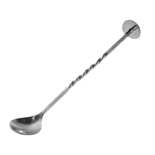 [BSS1280] BAR SPOON S/STEEL - 280MM TWIST/MUDDLER