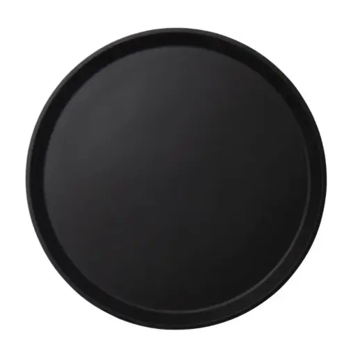 [CFT0355] CAMTREAD NON-SLIP FIBERGLASS TRAY ROUND - 35.5CM BLACK