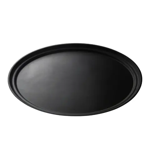 [CFT0735] CAMTREAD NON-SLIP FIBERGLASS TRAY OVAL - 60CM W X 73.5CM L - BLACK