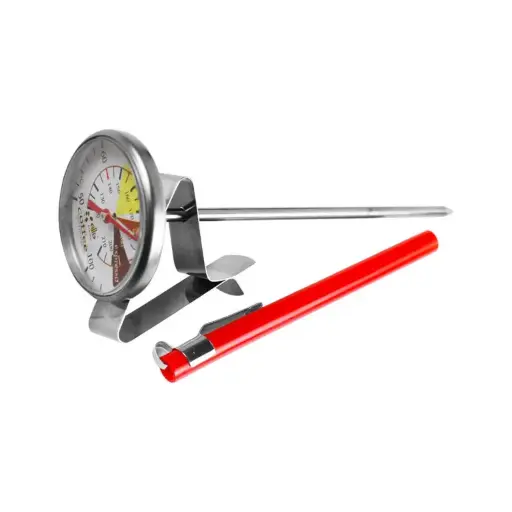 [THE0008] THERMOMETER COFFEE 125MM (50°C TO 100°C) COFFEE, CAPPUCCINO, MILK THERMOMETER