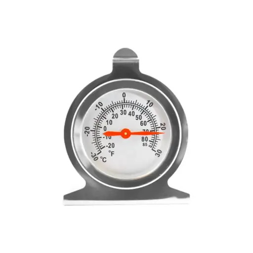 [THF0001] THERMOMETER FRIDGE / FREEZER -30°C TO +30°C - S/STEEL THERMOMETER