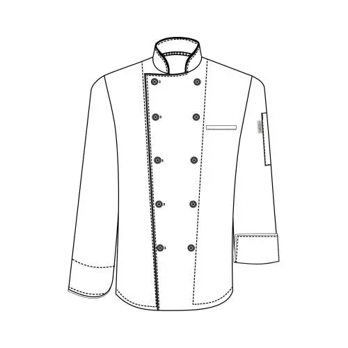 [UNI2023] CHEFS UNIFORM JACKET EXECUTIVE MEN LONG - LARGE