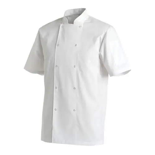 [UNI0023] CHEFS UNIFORM JACKET LAUNDRY COAT SHORT - LARGE