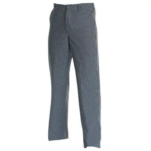 [UNI1030] CHEFS UNIFORM - TROUSERS BLUE CHECK - X SMALL