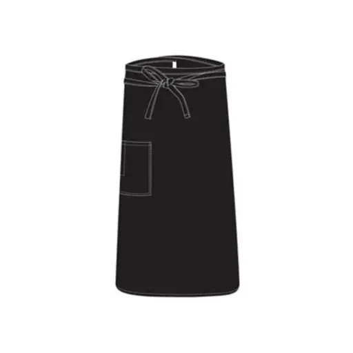 [UNI4022] CHEFS UNIFORM - BISTRO BLACK APRON