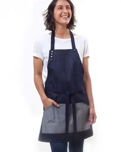 [UNI9002] CHEFS UNIFORM - BISTRO DENIM APRON
