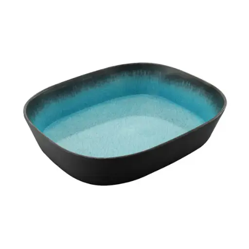 [CBR0003] CAPSULE BOWL RECT (MED BLUE) - 325 X 265 X 65MM