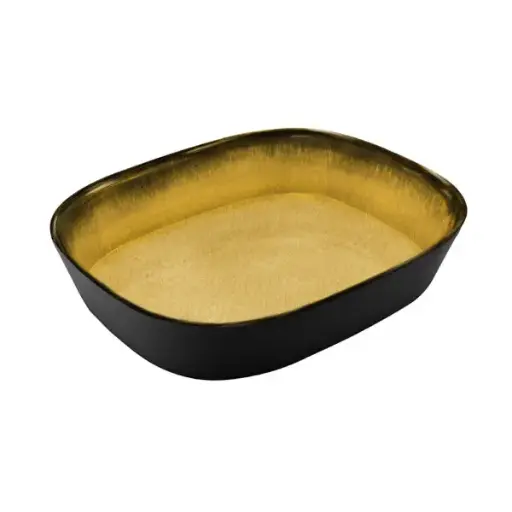 [CBR0004] CAPSULE BOWL RECT (MED YELLOW) - 325 X 265 X 65MM