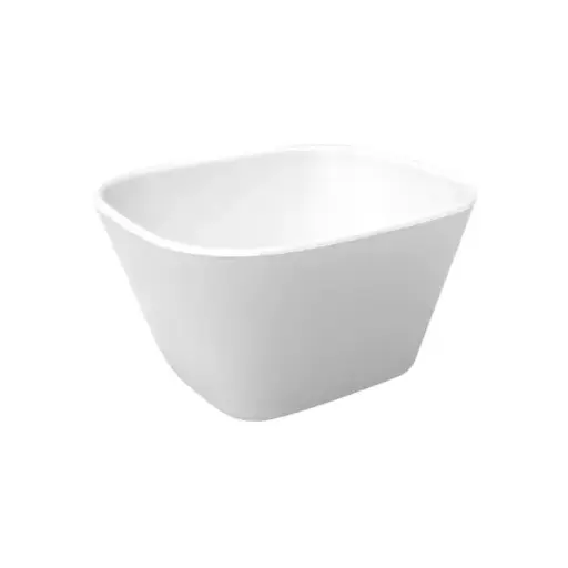 [CBS0010] CAPSULE BOWL SQUARE (IVORY) - 176MM X 162MM X 100MM