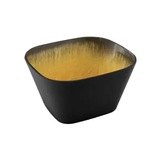 [CBS0012] CAPSULE BOWL SQUARE (MED YELLOW) - 176MM X 162MM X 100MM
