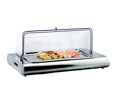 [CDU0001] COLD DISPLAY SWATCH S/STEE LPOLYCARBONATE, COVER, TWO ICE PACKS INCLUDED 608MM X 433MM X 284MM