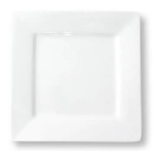 [NG4546-25] ACCENT - WHITE - SQUARE PLATE - 25CM (12)
