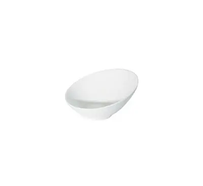 [NG7164-18] ACCENT - WHITE - SLANT TOP BOWL - 18CM (6)